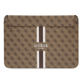 Guess PU 4G Printed Stripes Computer Sleeve 13/14" braun