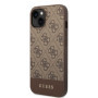Guess PU 4G Stripe Case for iPhone 14 Plus braun