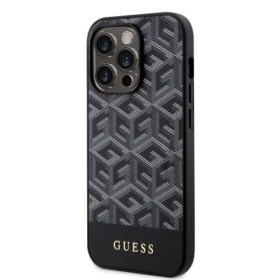 Guess PU G Cube MagSafe Case for iPhone 13 Pro schwarz