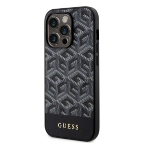 Guess PU G Cube MagSafe Case for Phone 14 Pro black