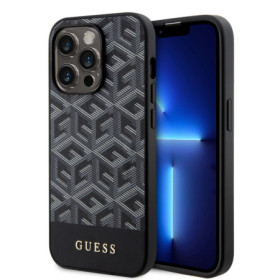 Guess PU G Cube MagSafe Case for iPhone 15 Pro Max black