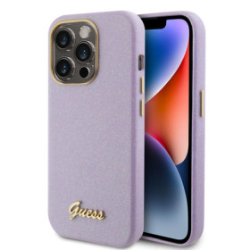 Guess PU Glitter Full Wrapped Case for iPhone 15 Pro Lilac