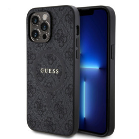 Guess PU Leather 4G Colored Ring MagSafe pouzdro pro iPhone 14 Pro Max černá