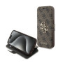 Guess PU Leather 4G Metal Logo Book Case for iPhone 15 Pro Max braun