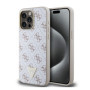 Guess PU Leather 4G Triangle Metal Logo Case for iPhone 15 Pro Max weiss