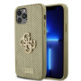 Guess PU Perforated 4G Glitter Metal Logo Case for iPhone 12/12 Pro gold