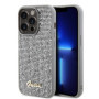 Guess PU Square Mirror Script Logo Case for iPhone 15 Pro silber