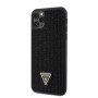 Guess Rhinestones Triangle Metal Logo Case iPhone 11 Pro Max schwarz