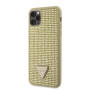 Guess Rhinestones Triangle Metal Logo Case iPhone 11 Pro Max gold