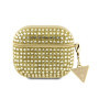 Guess Rhinestones Triangle Metal Logo Pouzdro pro AirPods 3 zlatá