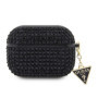 Guess Rhinestones Triangle Metal Logo Pouzdro pro Airpods Pro 2 černá