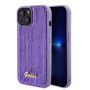 Guess Sequin Script Logo Case for iPhone 15 Plus violett