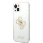 Guess TPU Big 4G Full Glitter Case for iPhone 14 Plus transparent