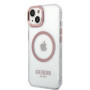 Guess MagSafe Compatible Case for iPhone 14 Plus pink