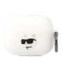 Karl Lagerfeld 3D Logo NFT Choupette Head Silicone Case for AirPods Pro weiss