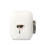Karl Lagerfeld 3D Logo NFT Karl Head Silicone Case for AirPods 1/2 fehér