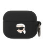Karl Lagerfeld 3D Logo NFT Karl Head Silicone Case for AirPods Pro black