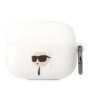 Karl Lagerfeld 3D Logo NFT Karl Head Silicone Case for AirPods Pro white