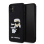 Karl Lagerfeld 3D Rubber Karl and Choupette Case for iPhone 11 schwarz