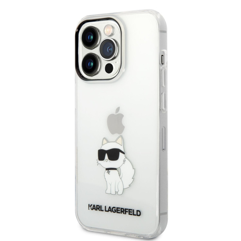 Karl Lagerfeld IML Choupette NFT pouzdro pro iPhone 14 Pro Max transparentní