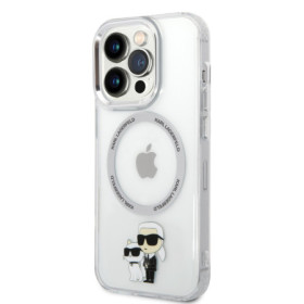 Karl Lagerfeld IML Karl and Choupette NFT MagSafe Case for iPhone 13 Pro transparent