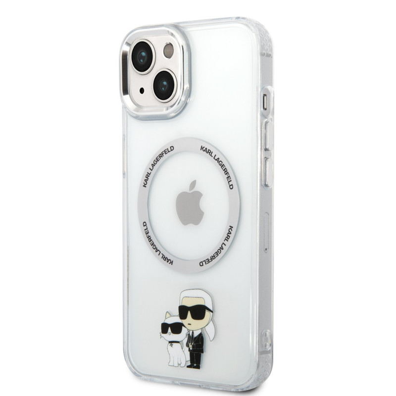 Karl Lagerfeld IML Karl and Choupette NFT MagSafe Case for iPhone 13 transparent