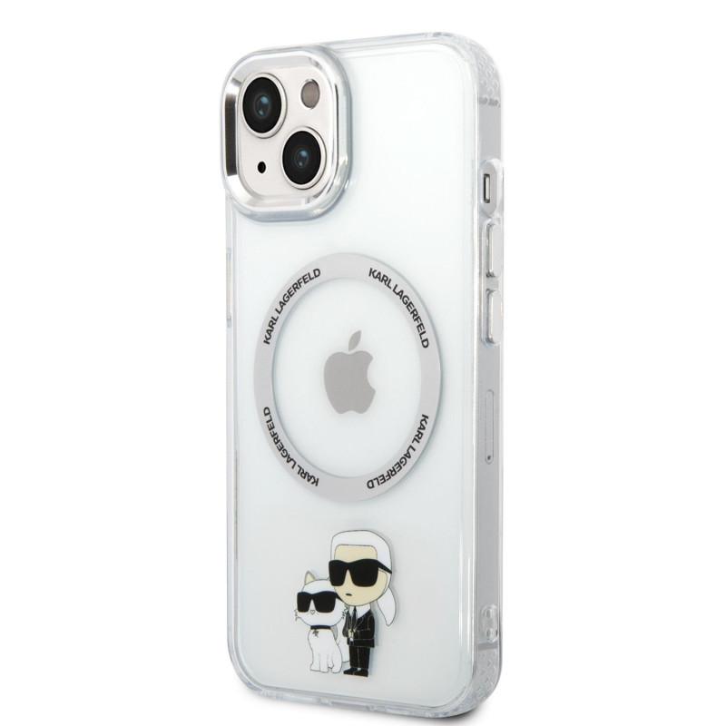 Karl Lagerfeld IML Karl and Choupette NFT MagSafe Case for iPhone 14 Plus transparent