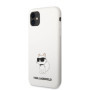 Karl Lagerfeld Liquid Silicone Choupette NFT Case for iPhone 11 weiss