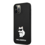 Karl Lagerfeld Liquid Silicone Choupette NFT pouzdro pro iPhone 12/12 Pro černá