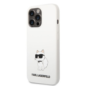 Karl Lagerfeld Liquid Silicone Choupette NFT Case for iPhone 13 Pro weiss