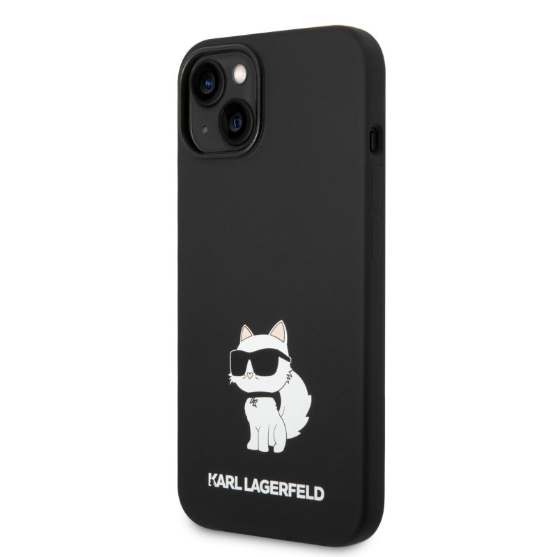 Karl Lagerfeld Liquid Silicone Choupette NFT pouzdro pro iPhone 14 Plus černá