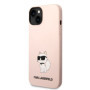 Karl Lagerfeld Liquid Silicone Choupette NFT Case for iPhone 14 Plus pink