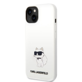 Karl Lagerfeld Liquid Silicone Choupette NFT Case for iPhone 14 Plus white