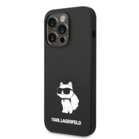 Karl Lagerfeld Liquid Silicone Choupette NFT Case for iPhone 14 Pro schwarz