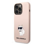 Karl Lagerfeld Liquid Silicone Choupette NFT Case for iPhone 14 Pro Max pink