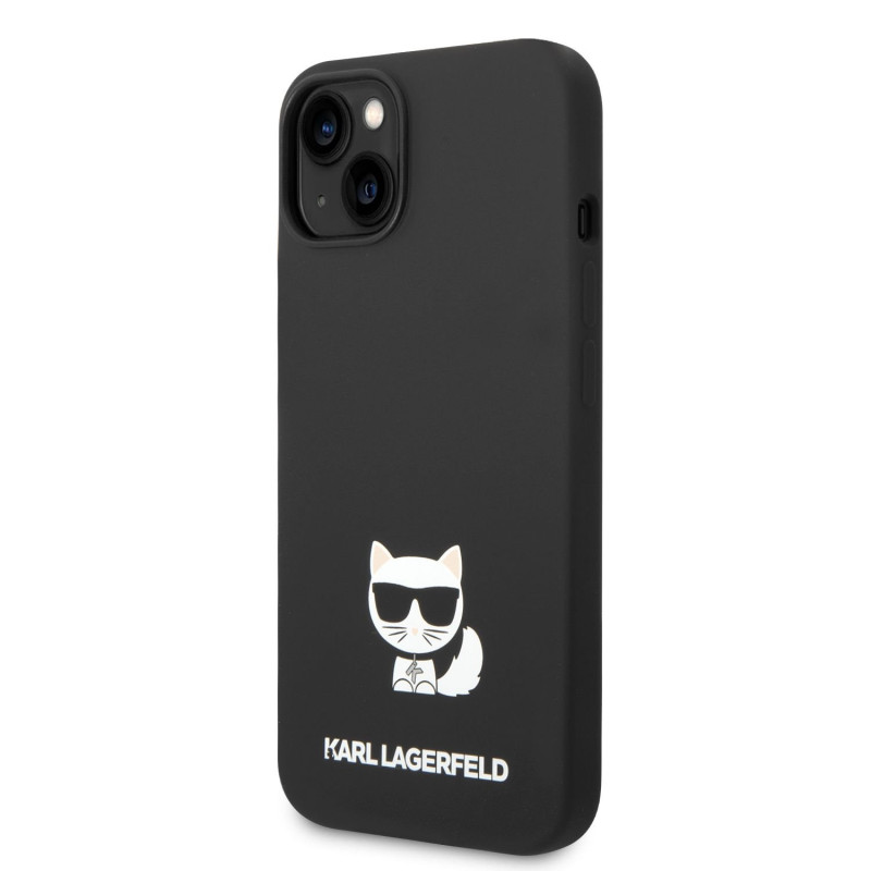 Karl Lagerfeld Liquid Silicone Choupette Case for iPhone 14 Plus black