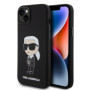 Karl Lagerfeld Liquid Silicone Ikonik NFT Case for iPhone 15 Plus black