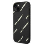 Karl Lagerfeld PU Grained Leather Logomania Case for iPhone 14 Plus schwarz