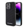 Karl Lagerfeld PU Quilted Pattern Case for iPhone 15 Pro schwarz