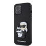 Karl Lagerfeld PU Saffiano Karl and Choupette NFT Case for iPhone 12 Pro Max schwarz