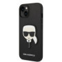 Karl Lagerfeld PU Saffiano Karl Head Case for iPhone 14 Plus fekete