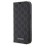Karl Lagerfeld PU Saffiano Monogram Book Case for iPhone 13 black