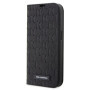 Karl Lagerfeld PU Saffiano Monogram Book Case for iPhone 13 Pro Max black
