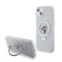 Karl Lagerfeld Ringstand Karl and Choupette MagSafe Case for iPhone 15 Plus fehér