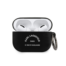 Karl Lagerfeld Rue St Guillaume Silicone Case for AirPods Pro black
