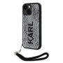 Karl Lagerfeld Sequins Reversible Case for iPhone 14 black/silver
