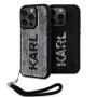 Karl Lagerfeld Sequins Reversible pouzdro pro iPhone 15 Pro Max černástříbrná