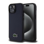 Lacoste Iconic Petit Pique Woven Logo MagSafe Case for iPhone 15 Navy