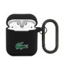 Lacoste Liquid Silicone Croc Logo Case for AirPods 1/2 black