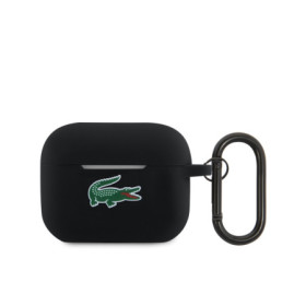 Lacoste Liquid Silicone Croc Logo Case for AirPods Pro 2 black